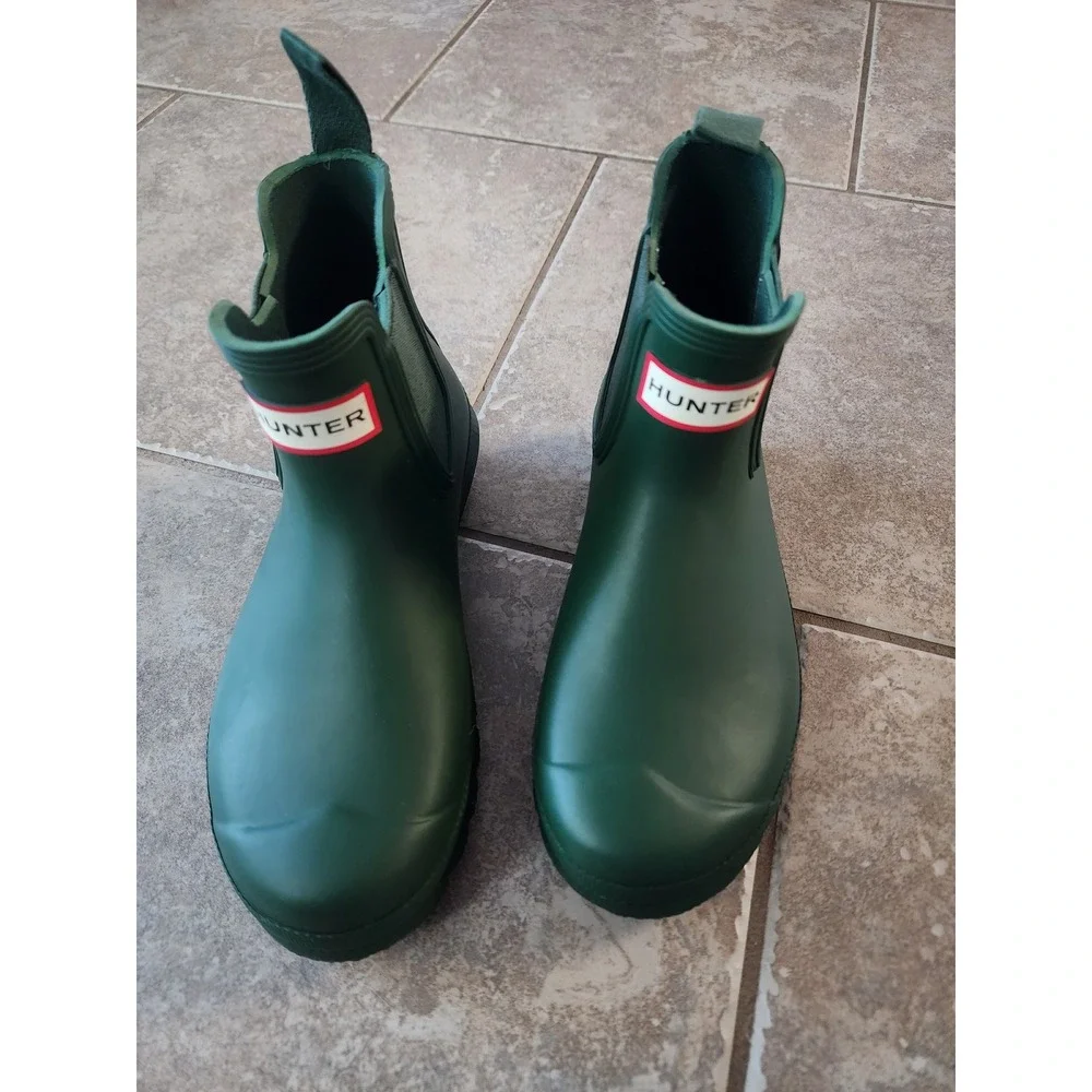 Hunter Women Original Chelsea Rain Boots Hunter Green WFS2078RMA US 5 EU 36 UK 3
